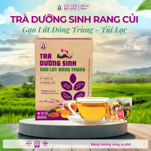 Trà Gạo Lứt Đông Trùng Bh.nong - Giải Pháp Dưỡng Sinh - Túi lọc 400g